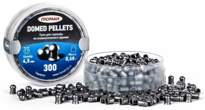 Domed pellets (круглоголовая) 4,5 мм,0,68 г. (500 шт).jpg
