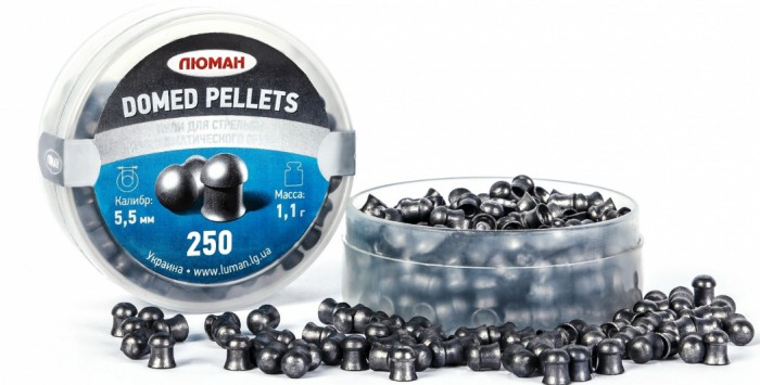 Domed pellets,круглоголовые 1,1г., 5,50мм ,250 шт..jpg